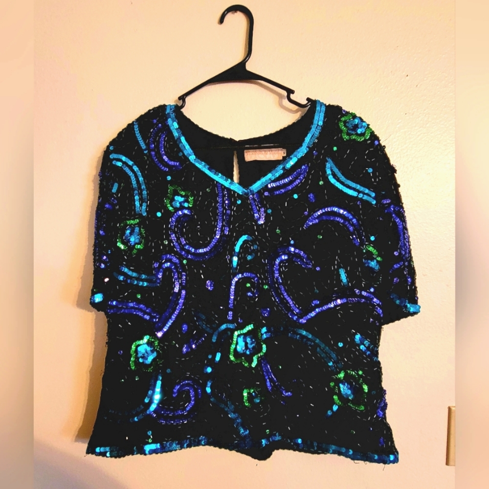Rich Festive Sequent Blouse